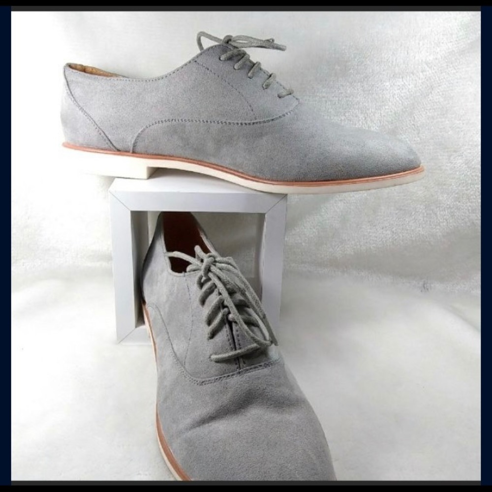 Gray loafers, brand new, light stain (see pic)